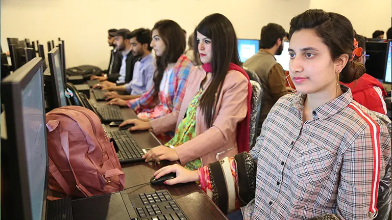 University of South Asia Students Using Computer Lab Admission Process Open at University of South Asia Continuing Education continuity of education allowance