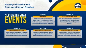 Media and Communication Studies Event Calendar 2024-25