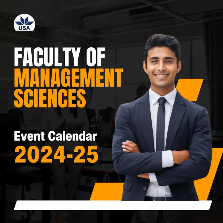 Faculty of Management Sciences Event Calendar 2024-25