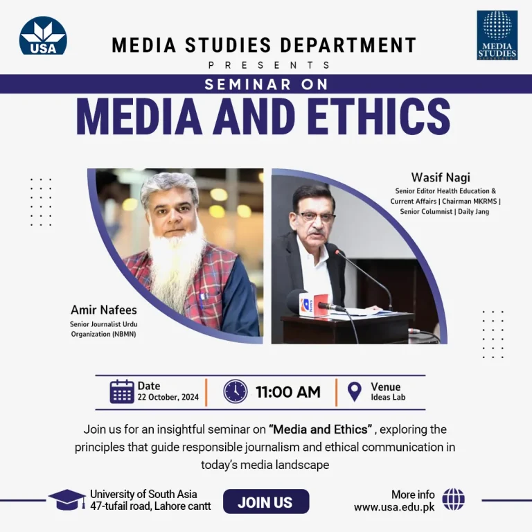 Seminar on ‘Media and Ethics’ – Exploring Ethical Challenges in Journalism and Media